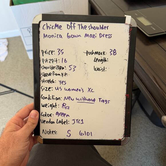 Chic Me Off The Shoulder Monica Gown Maxi Dress US Women's XL - Picture 7 of 7